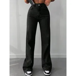 DressBerry Women Comfort Straight Fit High-Rise Light Fade Acid Wash Stretchable Jeans-picture-18