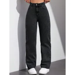 DressBerry Women Comfort Straight Fit High-Rise Light Fade Acid Wash Stretchable Jeans-picture-23