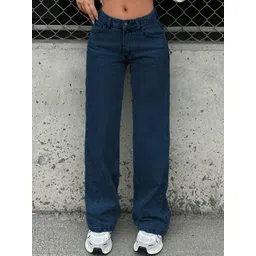 DressBerry Women Comfort Straight Fit High-Rise Light Fade Acid Wash Stretchable Jeans-picture-24