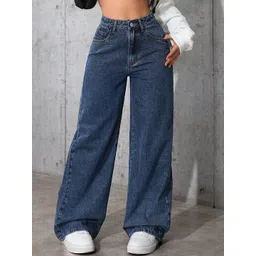 DressBerry Women Comfort Straight Fit High-Rise Light Fade Acid Wash Stretchable Jeans-picture-28