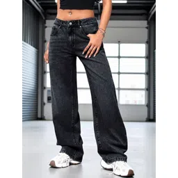 DressBerry Women Comfort Straight Fit High-Rise Light Fade Acid Wash Stretchable Jeans-picture-37