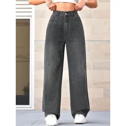 DressBerry Women Comfort Straight Fit High-Rise Light Fade Acid Wash Stretchable Jeans-picture-38