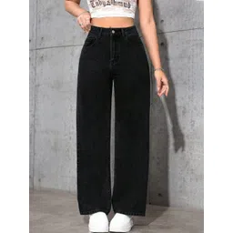 DressBerry Women Comfort Straight Fit High-Rise Light Fade Acid Wash Stretchable Jeans-picture-35