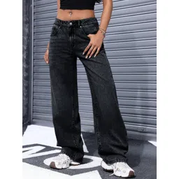 DressBerry Women Comfort Straight Fit High-Rise Light Fade Acid Wash Stretchable Jeans-picture-35