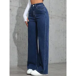 DressBerry Women Comfort Straight Fit High-Rise Light Fade Acid Wash Stretchable Jeans image 4