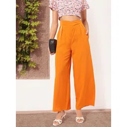 DressBerry Women Cyber Chic Pleated Flared Trouser-picture-13