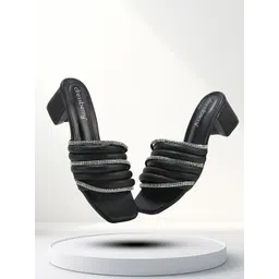 DressBerry Women Embellished Block Heel Sandals-picture-16