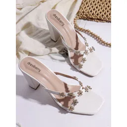 DressBerry Women Embellished Block Sandals Heels-picture-37