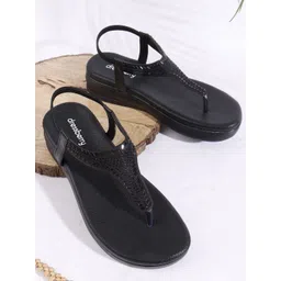 DressBerry Women Embellished T-Strap Flats-picture-28