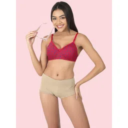 DressBerry Women Floral Full Coverage Lightly Padded Cotton T-Shirt Bra-picture-22