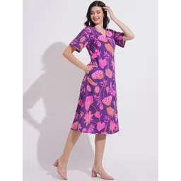 DressBerry Women Floral Printed Wrap Midi Dress image 2