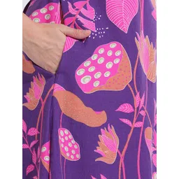 DressBerry Women Floral Printed Wrap Midi Dress image 4