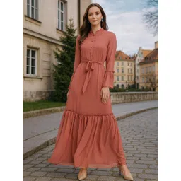 DressBerry Women Georgette Fit & Flare Dresses-picture-18