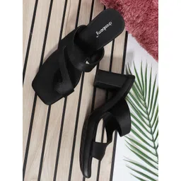 DressBerry Women Leather Comfort Block Sandals Heel-picture-20