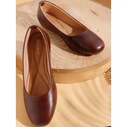 DressBerry Women Leather Mojaris Flats image 2
