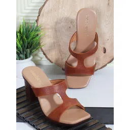 DressBerry Women Leather Open Toe Comfort Heel Sandals-picture-16