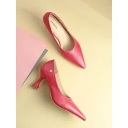 DressBerry Women Leather Party Kitten Pumps-picture-23