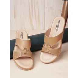 DressBerry Women Leather Textured Open Toe Flats-picture-15