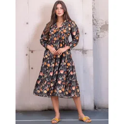 DressBerry Women Linen Fit and Flare Dresses-picture-33