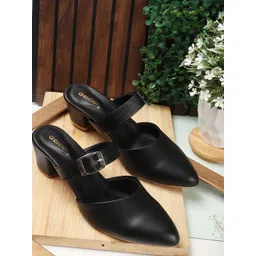 DressBerry Women Mules Block Heel Sandals-picture-10