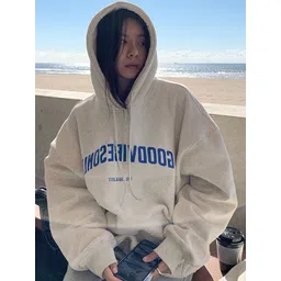 DressBerry Women Off White Solid Polyester Sweatshirts-picture-29