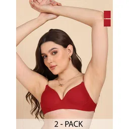 DressBerry Women Pack of 2 Medium Coverage Heavily Padded Bra-picture-33