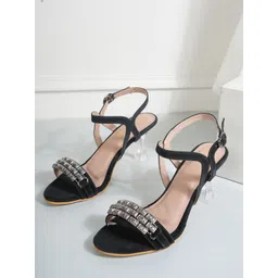 DressBerry Women Party Kitten Sandals with Buckles-picture-33