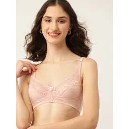 DressBerry Women Pink Everyday Lace Bra-picture-37