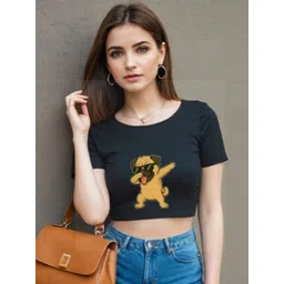 DressBerry Women Printed Extended Sleeves Raw Edge T-shirt-picture-29