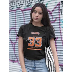 DressBerry Women Printed Henley Neck Bio Finish Applique Slim Fit T-shirt-picture-39