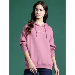 DressBerry Women Printed Hooded Longline Sweatshirt-picture-29