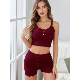 DressBerry Women Red Polyester Co-Ords-picture-13