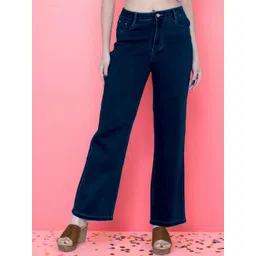 DressBerry Women Rodeo Wide Leg High-Rise Stretchable Jeans-picture-11