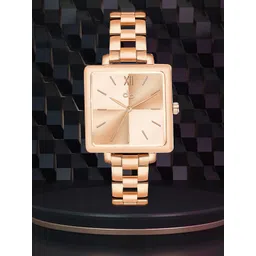 DressBerry Women Rose Brass Dial & Stainless Steel Straps Analogue Watch DB-024-Rose-picture-18