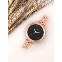 DressBerry Women Rose Gold Toned Bracelet Style Straps Analogue Watch DB_SS23_16C-picture-27