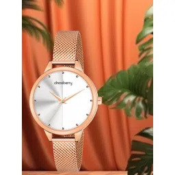DressBerry Women Rose Gold Toned Water Resistance Analogue Watch HOBDB-169-RG-picture-39