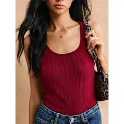 DressBerry Women Scoop Neck Sleeveless Knit Tank Top-picture-19