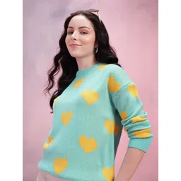 DressBerry Women Self Design Acrylic Pullover-picture-38