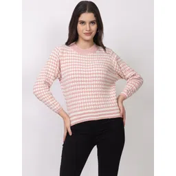 DressBerry Women Self Design Woollen Pullover-picture-19