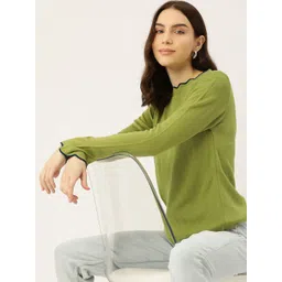 DressBerry Women Solid Acrylic Pullover-picture-12