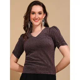 DressBerry Women Solid V-Neck Top-picture-29