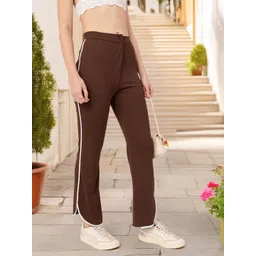 DressBerry Women Subculture Swag Ribbed High-Rise Sided Slits Trousers-picture-29