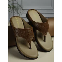 DressBerry Women T-Strap Flats with Laser Cuts-picture-39