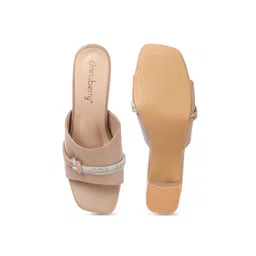 DressBerry Women Textured Party Block Sandals image 3