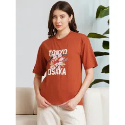 DressBerry Women Typography Printed Applique T-shirt-picture-40