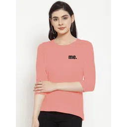 DressBerry Women Typography Printed Pure Cotton T-shirt-picture-24