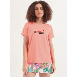 DressBerry Women Typography Printed Pure Cotton T-shirt-picture-20