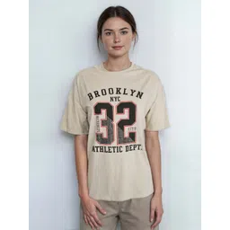 DressBerry Women Varsity Printed Extended Sleeves T-shirt-picture-35