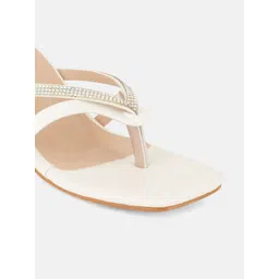 DressBerry Women White Heels image 4