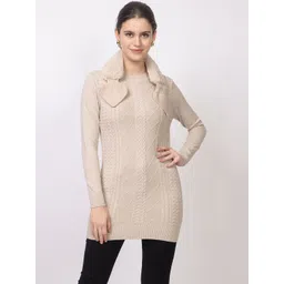 DressBerry Women Woollen Longline Pullover-picture-38